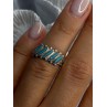 Vintage 925 Sterling Silver Turquoise Ring Size 6