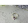 925 Sterling Silver Amethyst Ring Size 8