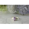 925 Sterling Silver Amethyst Ring Size 8