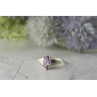 925 Sterling Silver Amethyst Ring Size 8