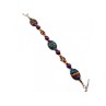 925 STERLING SILVER MULTICOLOR  JASPER BRACELET SIZE 7.5 IN