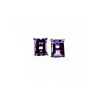 925 Sterling Silver Amethyst Stud Earrings