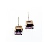 925 Sterling Silver Amethyst Stud Earrings