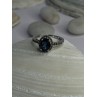 925 Sterling Silver Spinel & Beryl Ring Size 7