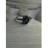925 Sterling Silver Spinel & Beryl Ring Size 7