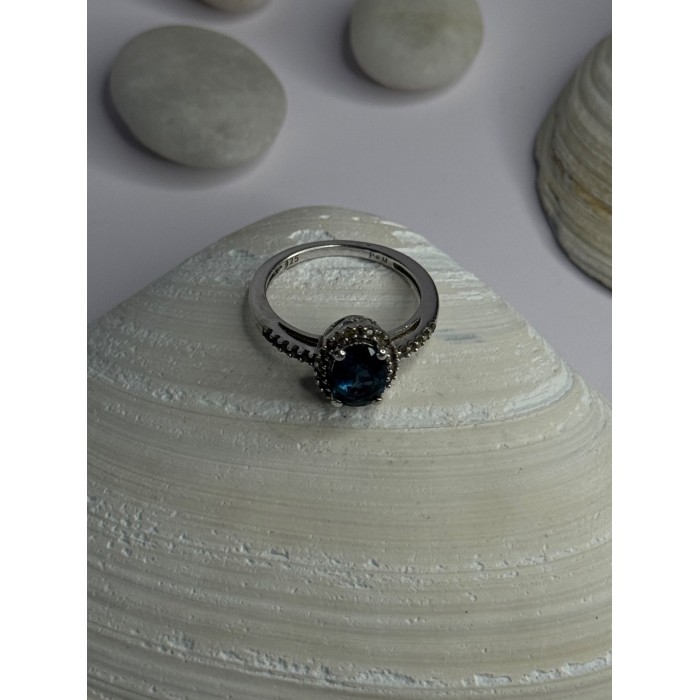 925 Sterling Silver Spinel & Beryl Ring Size 7