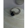 925 Sterling Silver Spinel & Beryl Ring Size 7