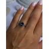 925 Sterling Silver Spinel & Beryl Ring Size 7