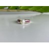 925 Sterling Silver Pearl & Pink Spinel Ring Size 8