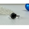 925 Sterling Silver Black Onyx Ring Size 8