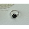 925 Sterling Silver Black Onyx Ring Size 8