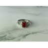 Vintage 925 Sterling Silver Agate Ring Size 5.5