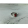 Vintage 925 Sterling Silver Agate Ring Size 5.5