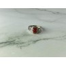 Vintage 925 Sterling Silver Agate Ring Size 5.5