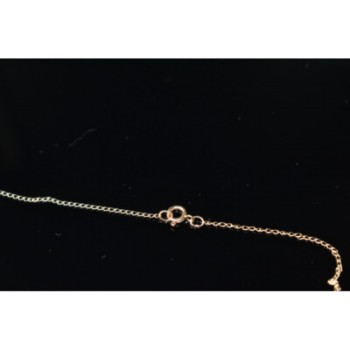 14K YELLOW GOLD PEARL & DIAMONDS CHAIN WITH PENDANT