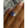 925 Sterling Silver CZ Ring Size 6