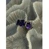 925 Sterling Silver Shiny Amethyst Ring Size 7
