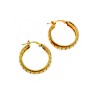 925 Sterling Silver Gold Plated Earrings Italy