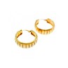 925 Sterling Silver Gold Plated Earrings Italy