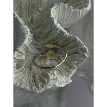 925 Sterling Silver Abalone Ring Sizable 5