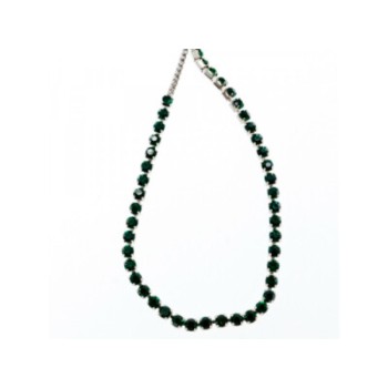 Bracelet Green CZ Slipknot Clasp