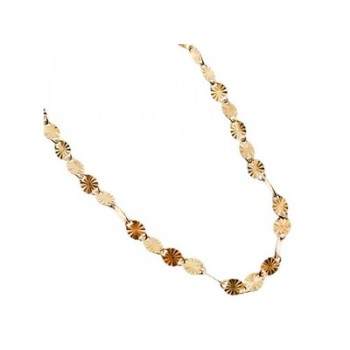 925 Sterling Silver Gold Plated Necklace Italy