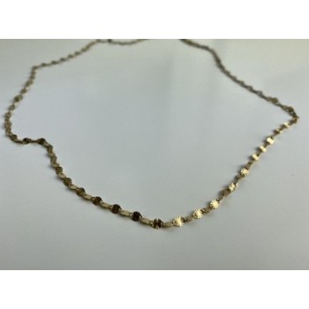 925 Sterling Silver Gold Plated Necklace Italy