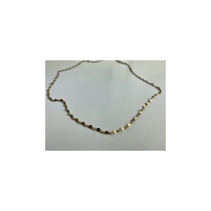 925 Sterling Silver Gold Plated Necklace Italy
