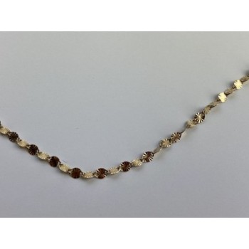 925 Sterling Silver Gold Plated Necklace Italy