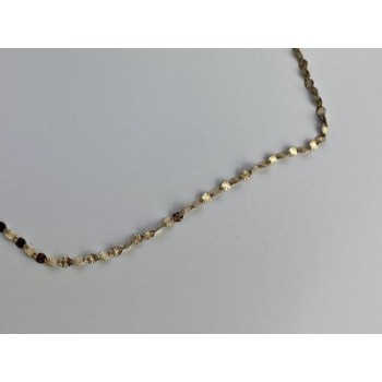 925 Sterling Silver Gold Plated Necklace Italy