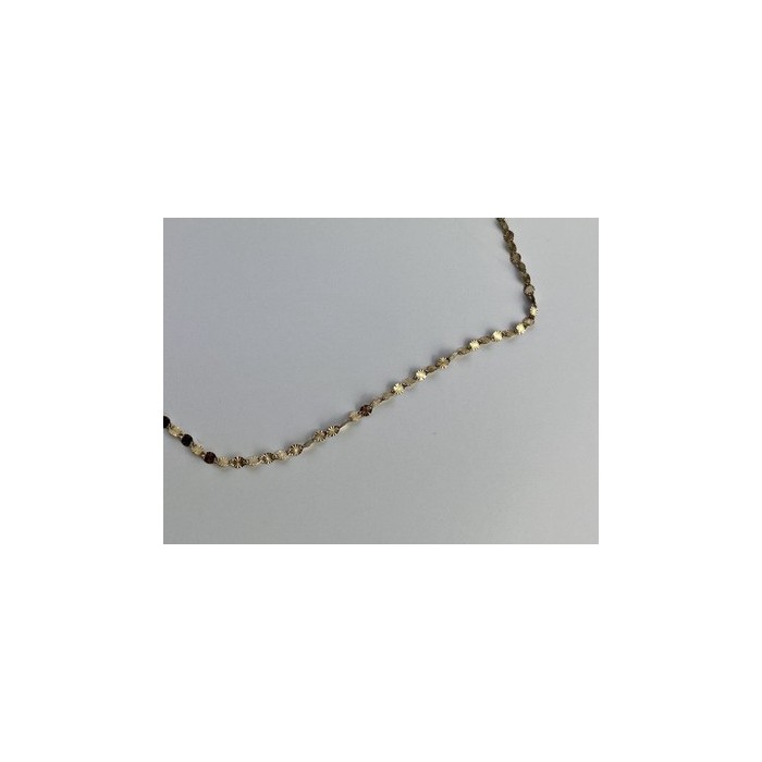 925 Sterling Silver Gold Plated Necklace Italy