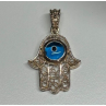 925 Sterling Silver Hamsa Hand Amulet Pendant