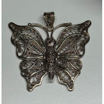 925 Sterling Silver Butterfly Pendant