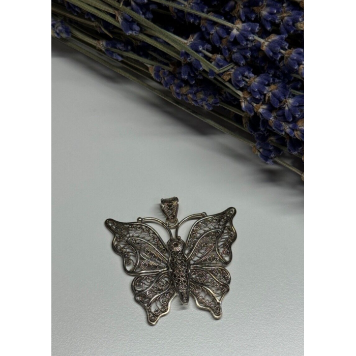 925 Sterling Silver Butterfly Pendant