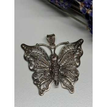 925 Sterling Silver Butterfly Pendant