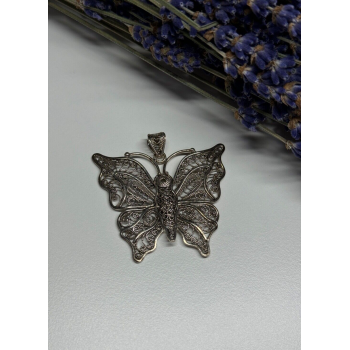 925 Sterling Silver Butterfly Pendant