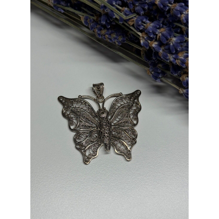 925 Sterling Silver Butterfly Pendant