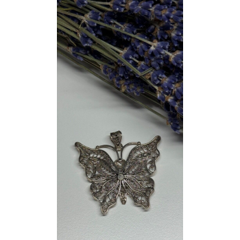 925 Sterling Silver Butterfly Pendant
