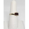 10K 417 YELLOW GOLD & GARNET RING MW SIZE 6