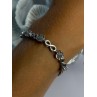 925 Sterling Silver Infinity Heart Bracelet Length 6-8