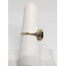 10K YELLOW GOLD SAPPHIRE & DIAMONDS RING  SIZE 5.5