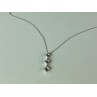 10K WHITE GOLD DIAMONDS CHAIN WITH PENDANT