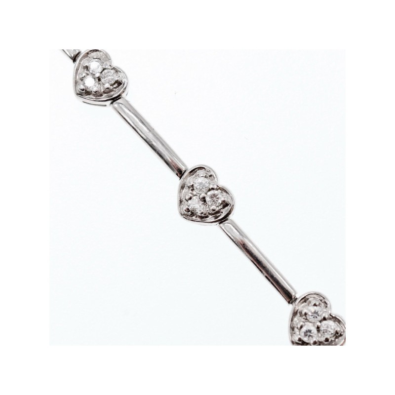925 Sterling Silver CZ Bracelet 