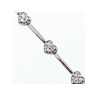 925 Sterling Silver CZ Bracelet 