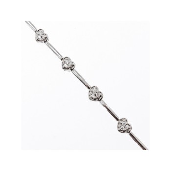 925 Sterling Silver CZ Bracelet 