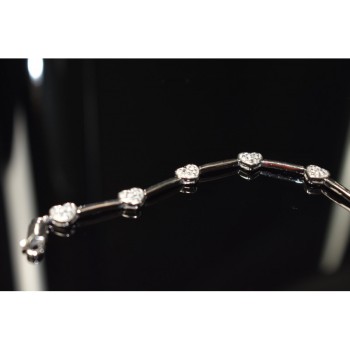 925 Sterling Silver CZ Bracelet 