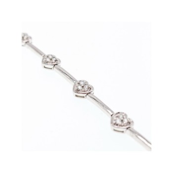 925 Sterling Silver CZ Bracelet 