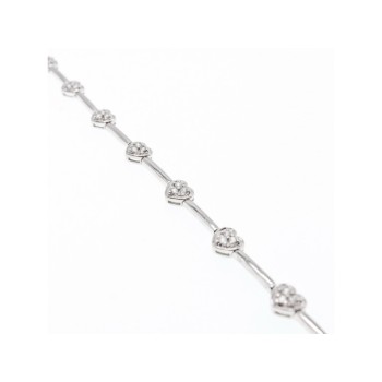 925 Sterling Silver CZ Bracelet 