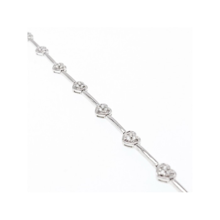 925 Sterling Silver CZ Bracelet 
