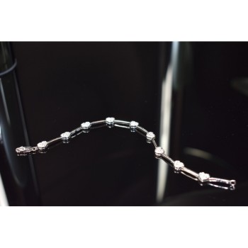 925 Sterling Silver CZ Bracelet 